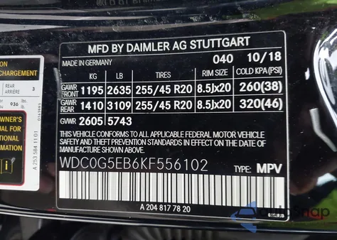 2019 Mercedes-Benz Glc 350E 4Matic z USA, uszkodzony, nr VIN WDC0G5EB6KF556102